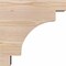 Ekena Millwork Mediterranean Rough Sawn Rafter Tail, Douglas Fir, 4"W x 12"H x 12"L RFT04X12X12MED00RDF - alternate 2
